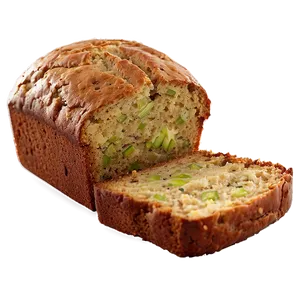 Zucchini Bread Loaf PNG Vab
