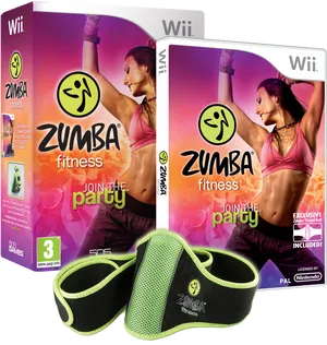 Zumba Fitness Wii Gameand Accessories PNG image